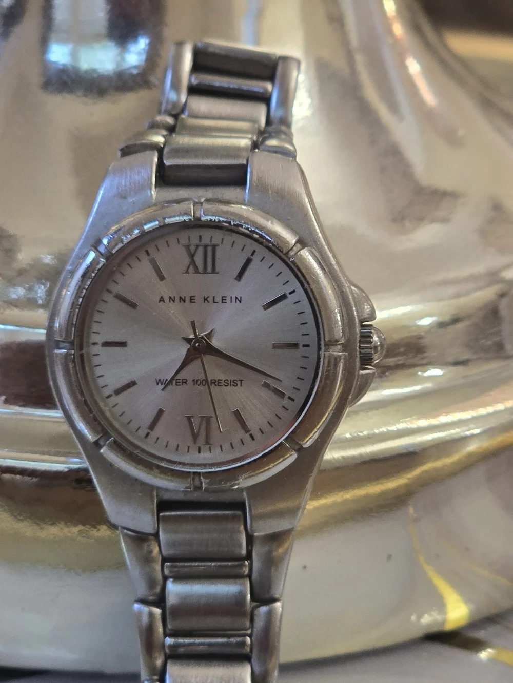Anne Klein Silver-Tone Women's Bracelet Watch - Classic Silver Dial